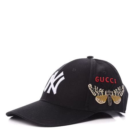 black gucci ny hat|gucci fitted hat.